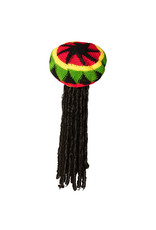 Boland muts rasta met dreadlocks 1 stuk