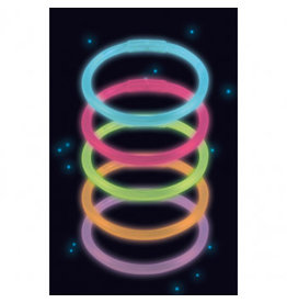Lichtgevende armbanden 25 stuks div kleuren