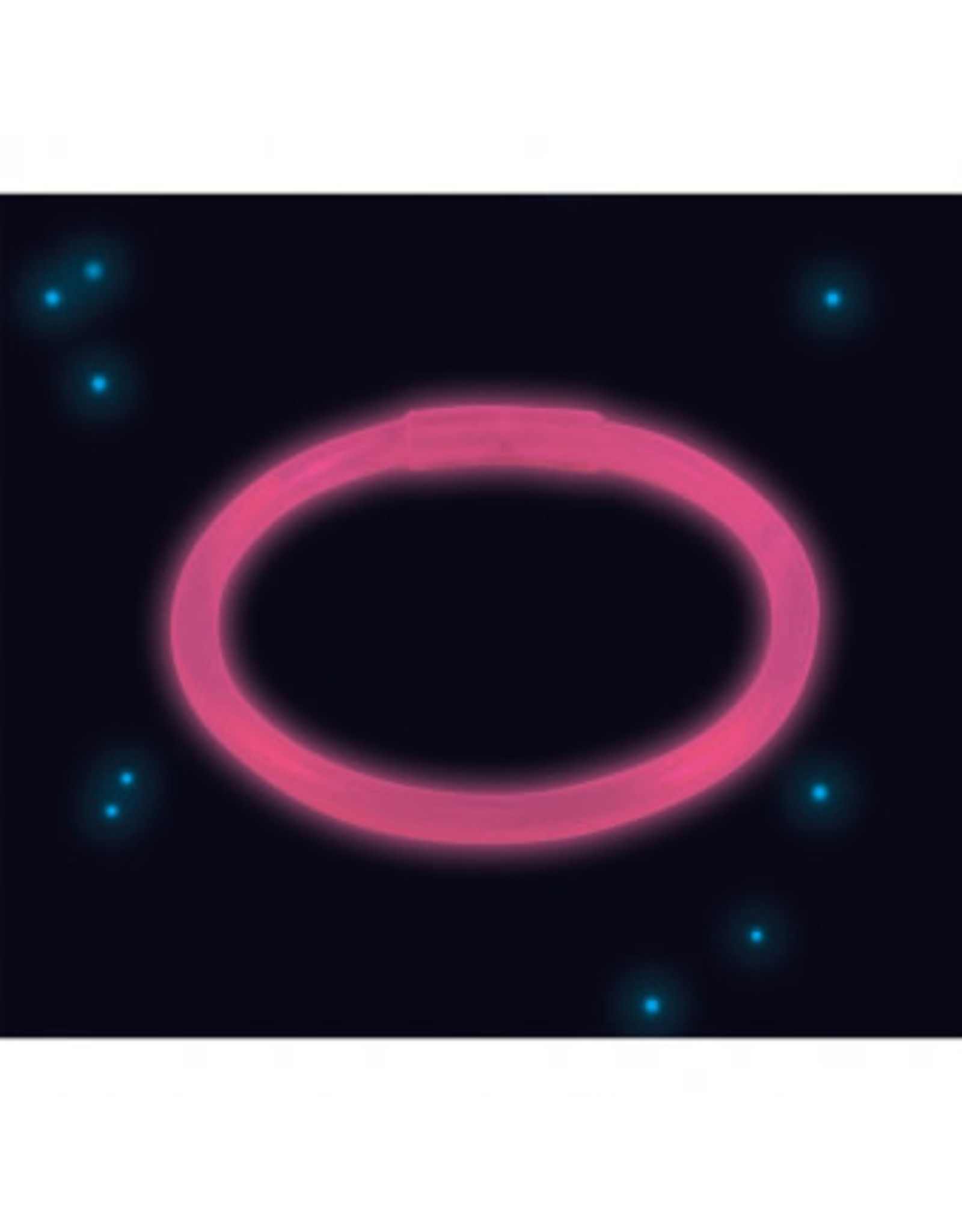 Lichtgevende armband fuchsia 1 stuk