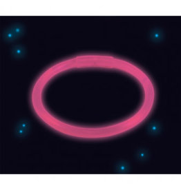 Lichtgevende armband fuchsia 1 stuk