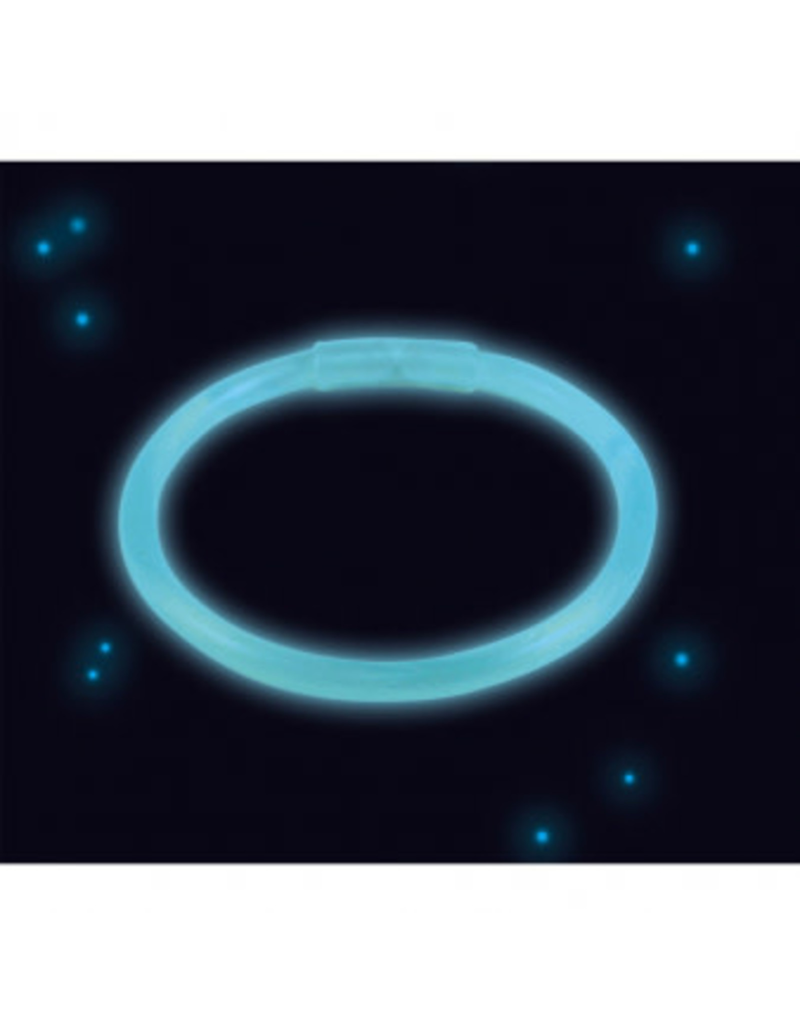 Lichtgevende armband blauw 1 stuk