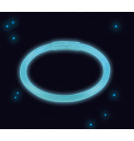 Lichtgevende armband blauw 1 stuk