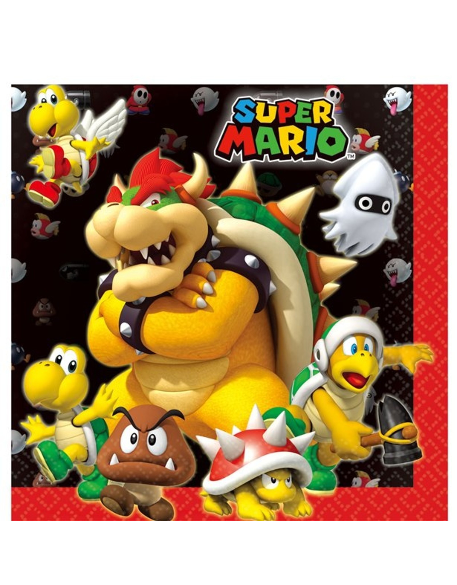 Super Mario servetten 20 stuks 33 x 33 cm