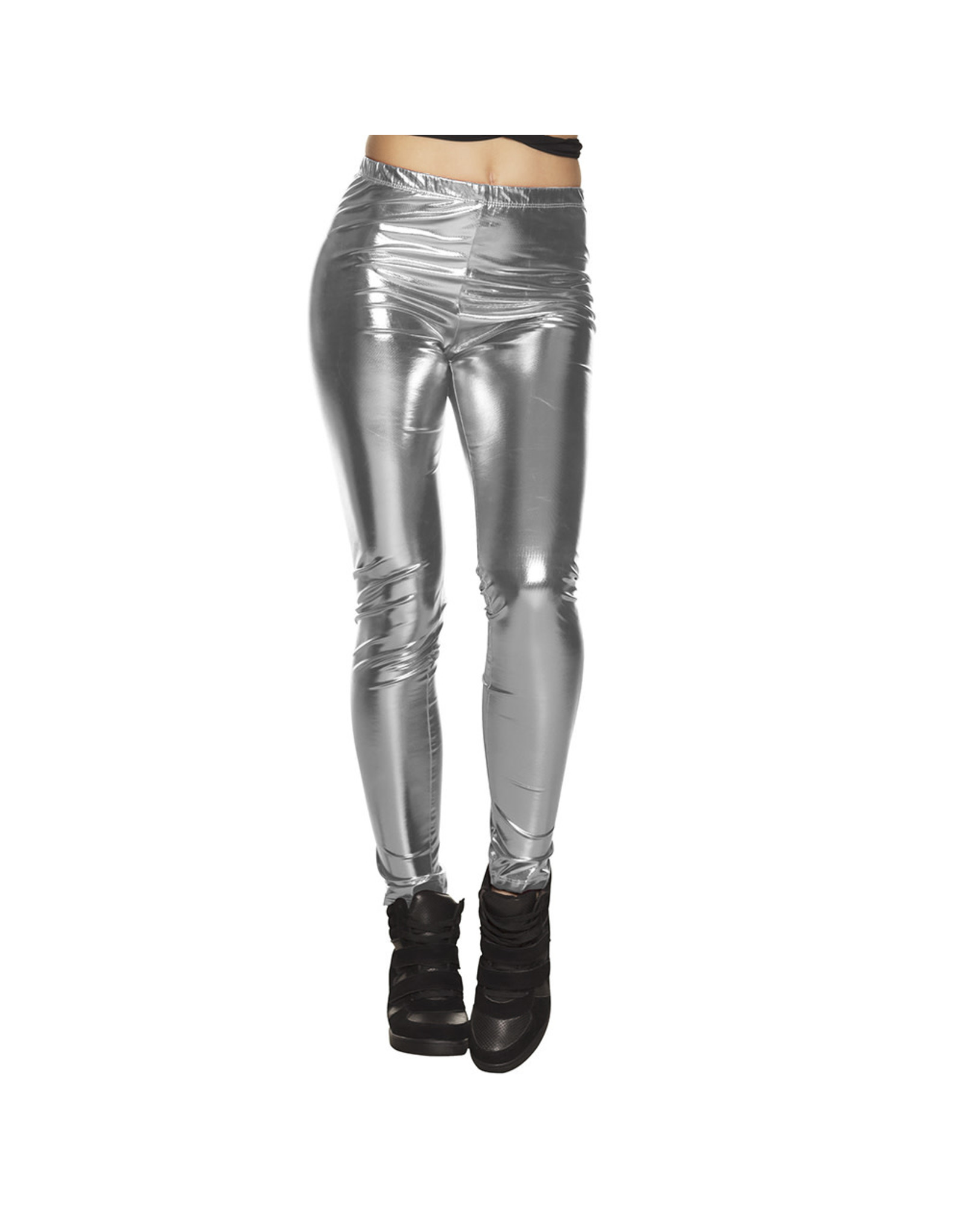 Boland legging zilver stretch maat M