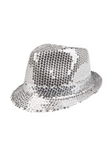 Boland popstar hoed sequins zilver