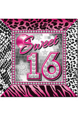 Servetten sweet 16 25x25cm