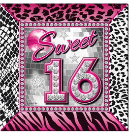 Servetten sweet 16 25x25cm