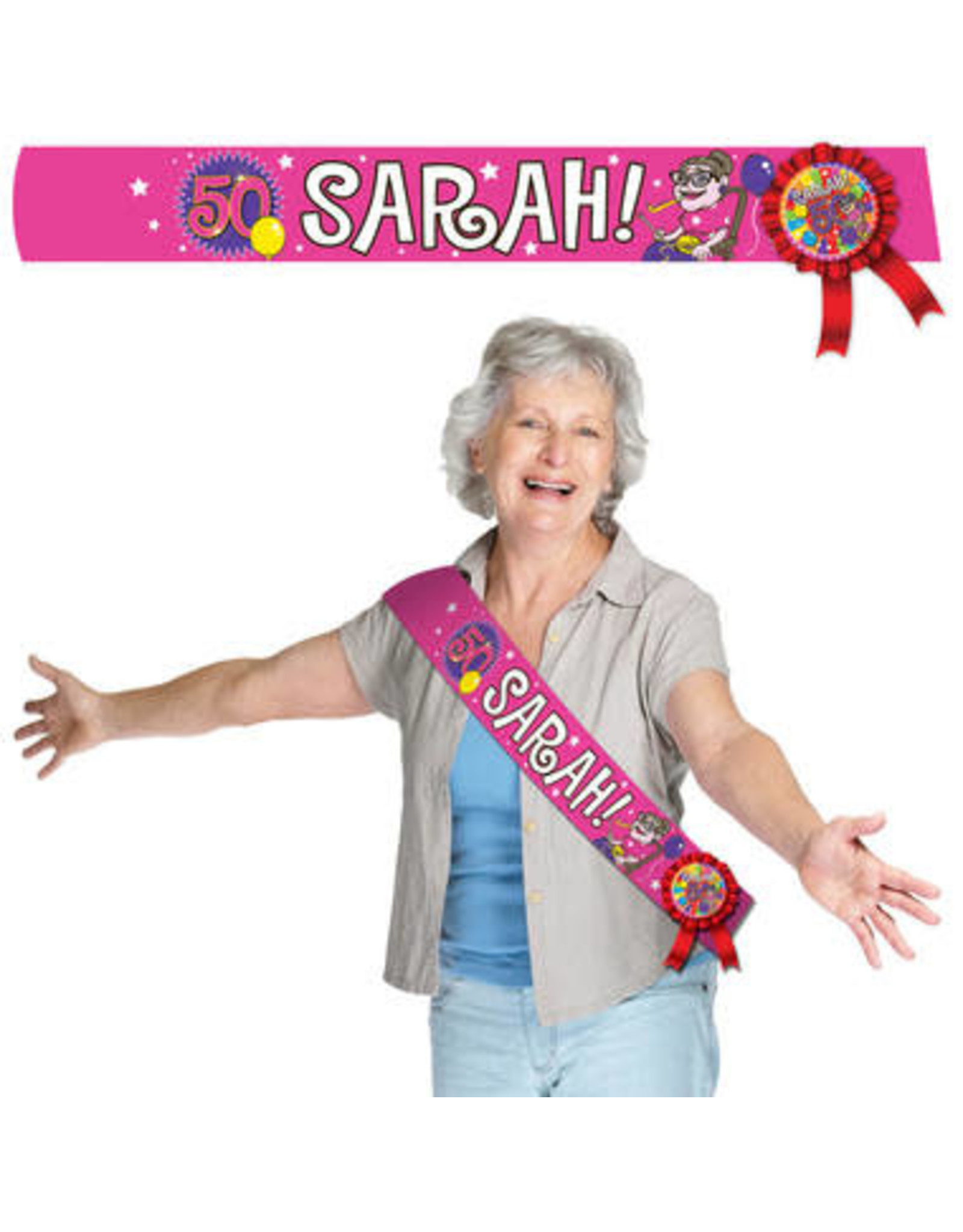 Sjerp 50 jaar Sarah (incl rozet)