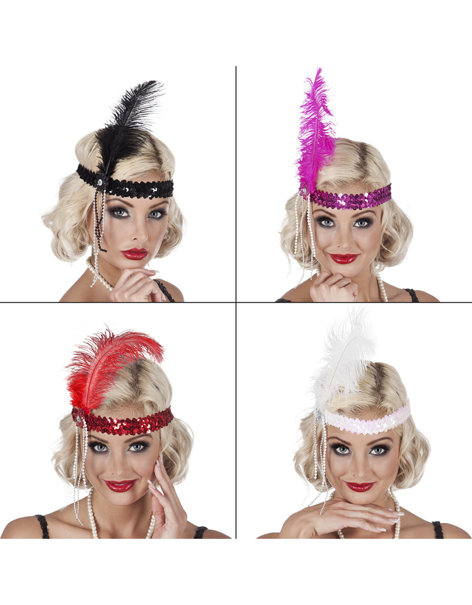 Hoofdband flapper met diadeem