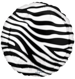 Amscan folieballon zebraprint 43 cm