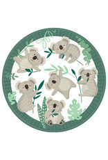 Koala kartonnen borden 23 cm 8 stuks