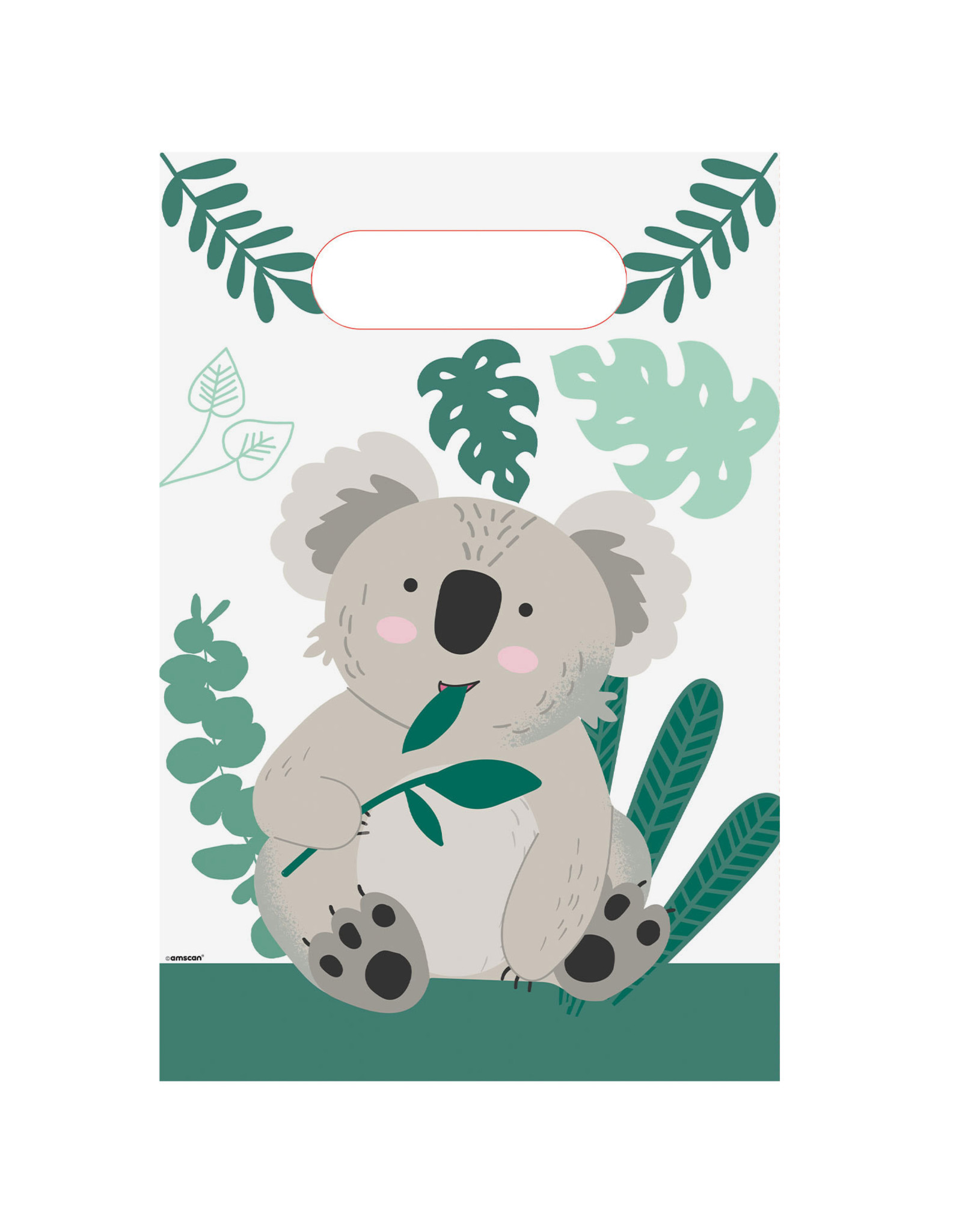 Papieren uitdeelzakjes koala 8 stuks