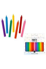 The party factory jumbo kaarsjes regenboog kleuren 13 stuks