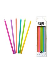 The party factory long bright candles 16 stuks