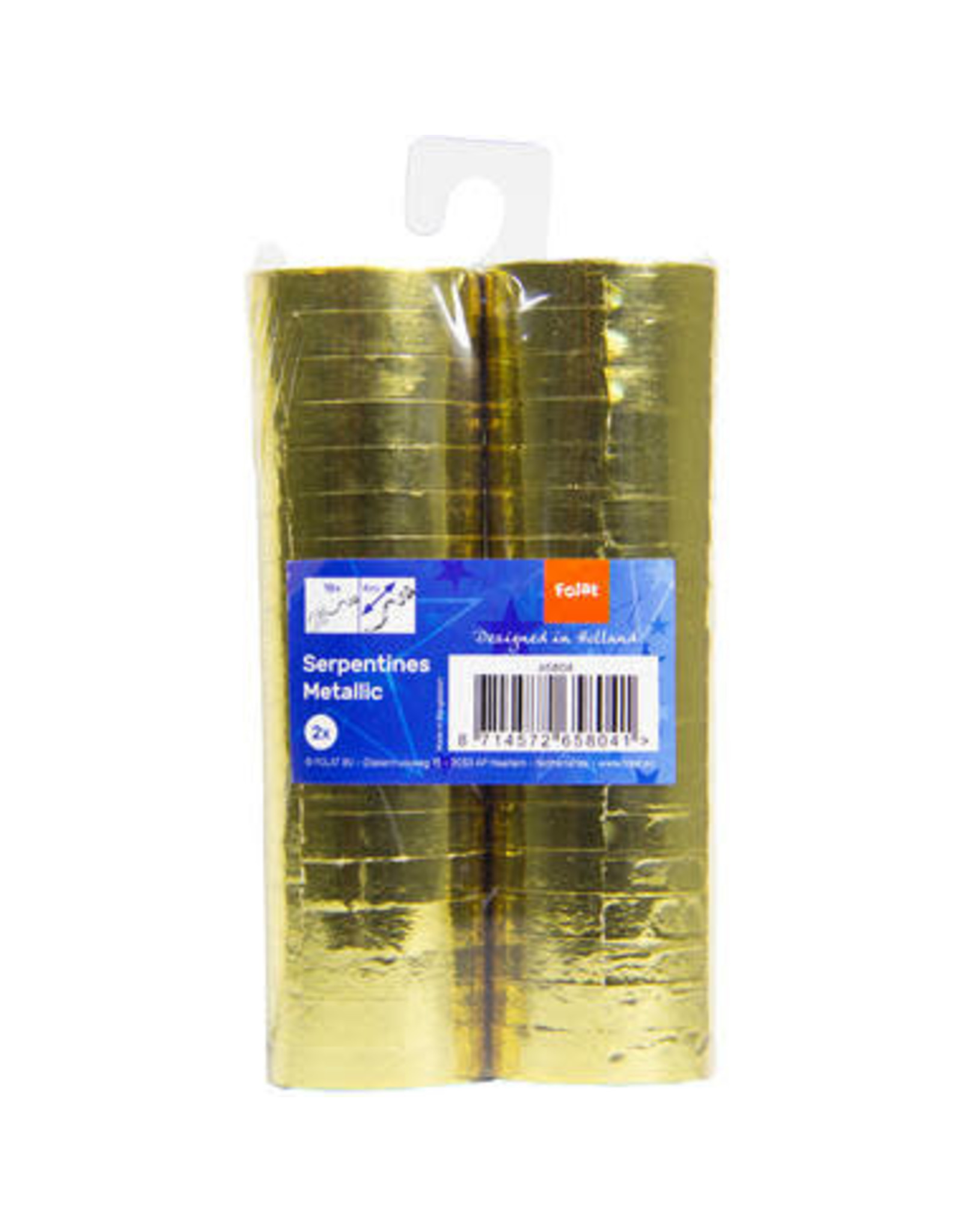 Serpentines goud metallic 2x 18x 4 meter