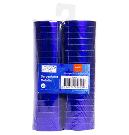 Serpentines blauw metallic 2x 18x 4 meter