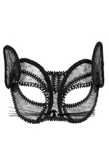 Boland oogmasker kat deluxe zwart 1 stuk