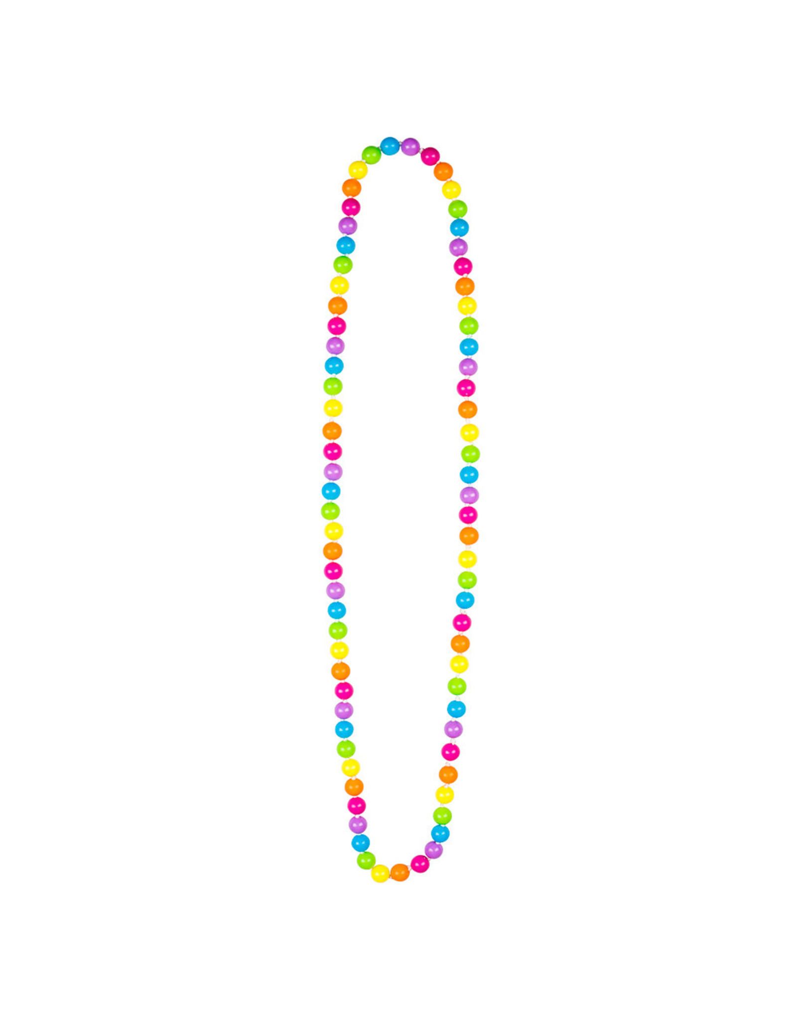 Boland rave ketting 1 stuk regenboog kleuren