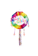 Boland pinata rond happy birthday 1 stuk