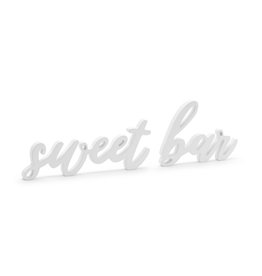 Sweet bar houten inscriptie