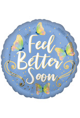 Amscan folieballon feel better butterflies 43 cm