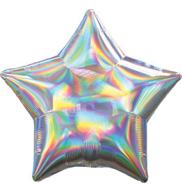 Amscan folieballon ster iridescent 48 cm