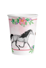 Beautiful horses bekers 8 stuks