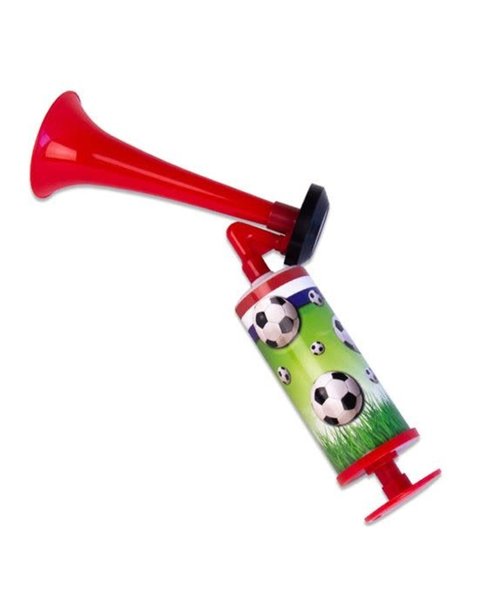 Luchttoeter met handpomp voetbalstijl