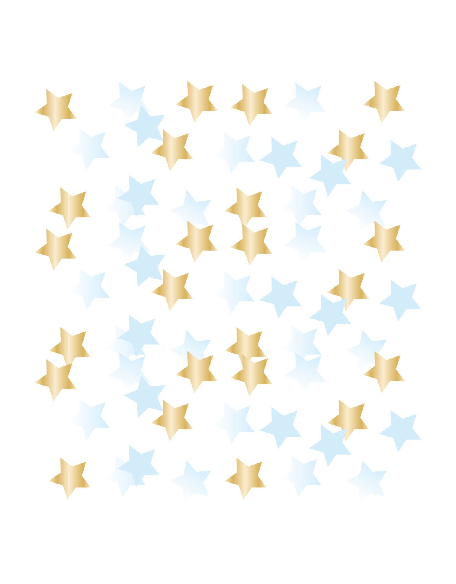 1e verjaardag ster confetti blue/gold 14 gram