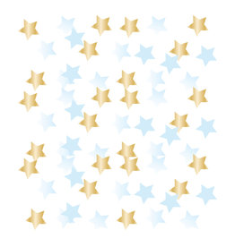 1e verjaardag ster confetti blue/gold 14 gram