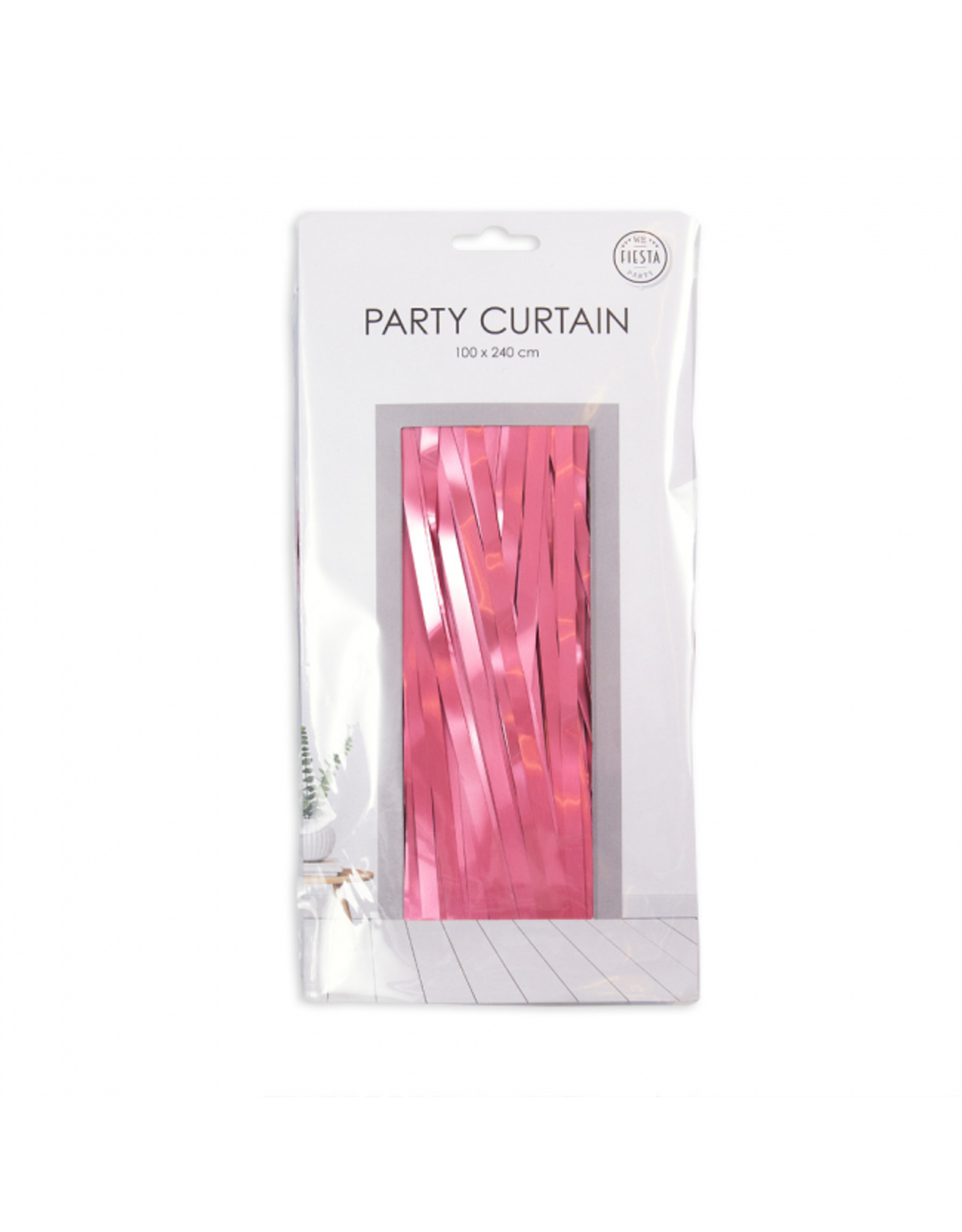 Deurgordijn baby roze 1 x 2 meter