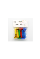 Roltongen metallic mix 6 stuks