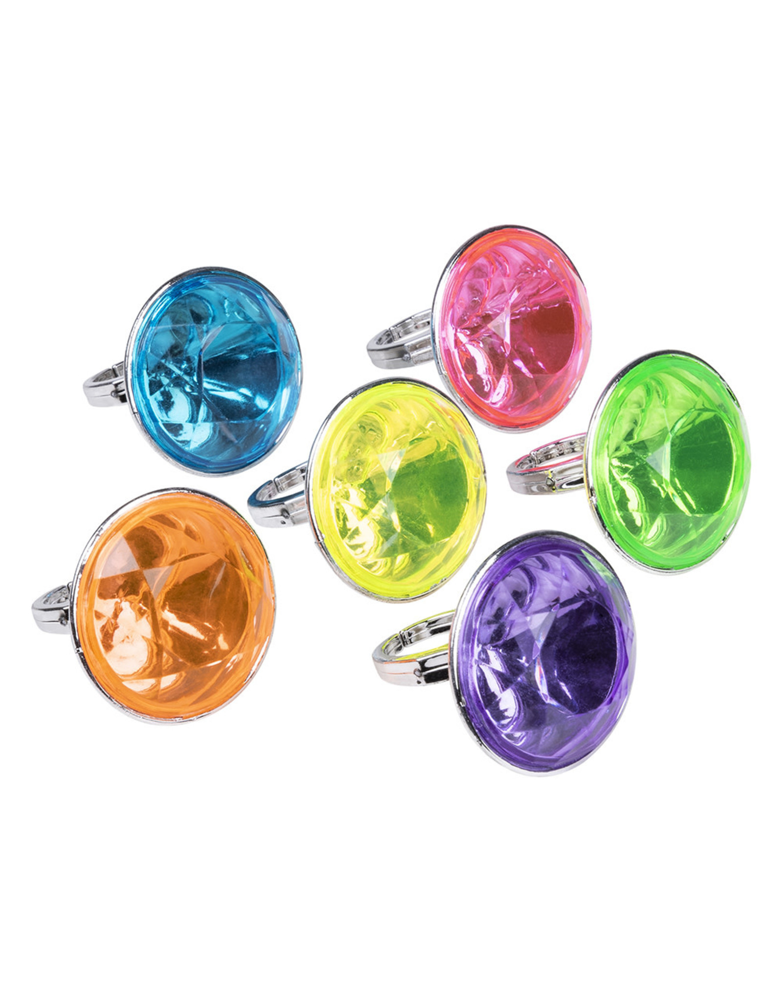 Boland uitdeelcadeautjes ring incl juweel 6 stuks