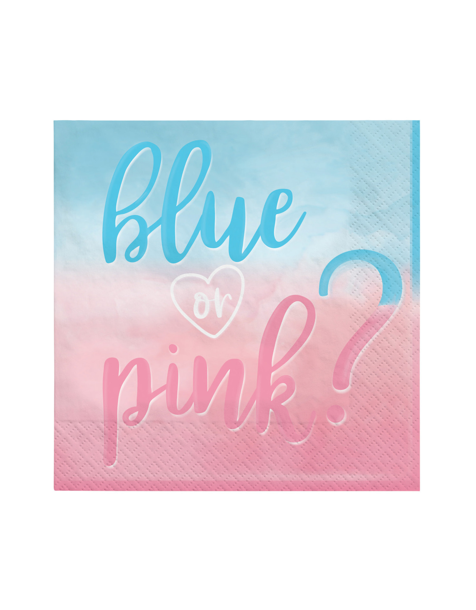 Big reveal servetten 16 stuks 33 x 33 cm