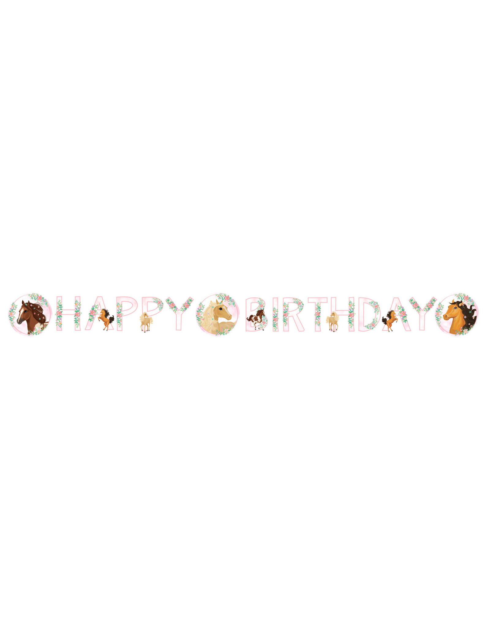 Beautiful horses letterslinger happy birthday