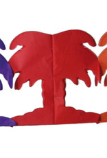 Papieren slinger palmboom multicolour 6 meter