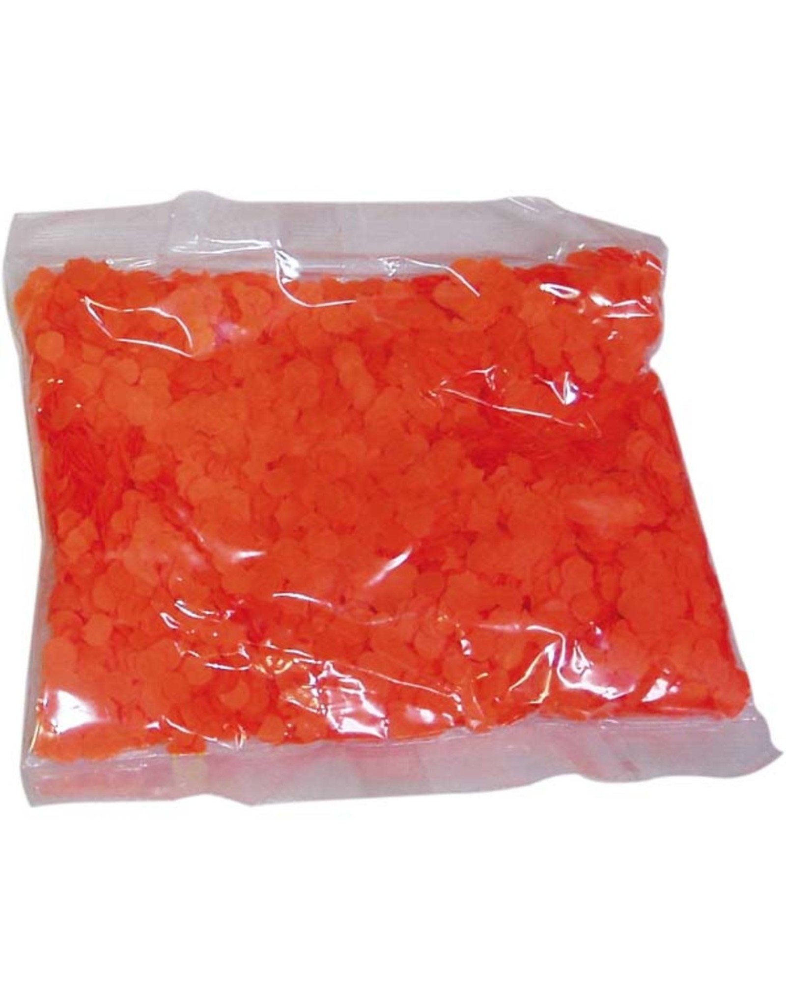 Papieren confetti oranje 100 gram