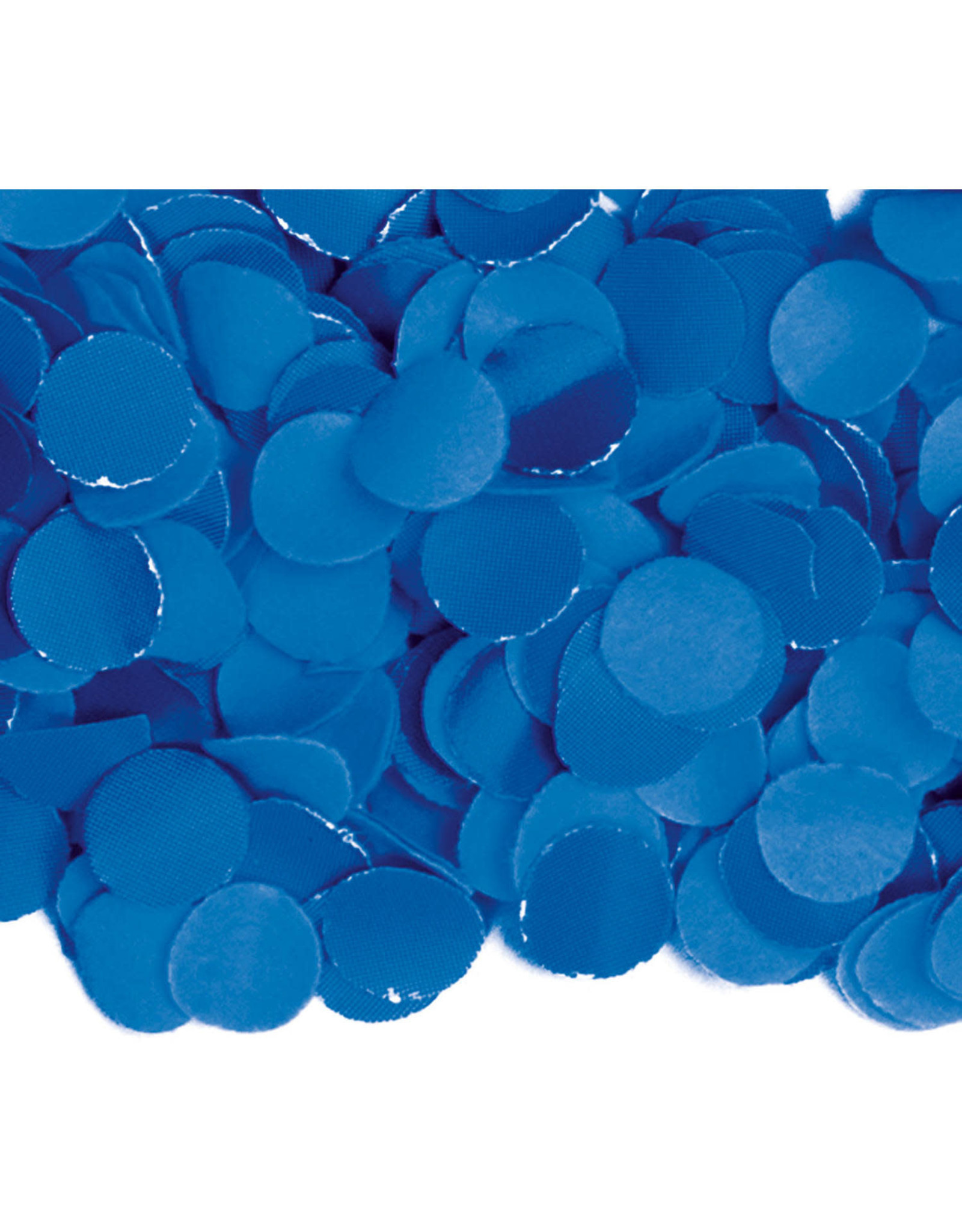 Papieren confetti blauw 100 gram