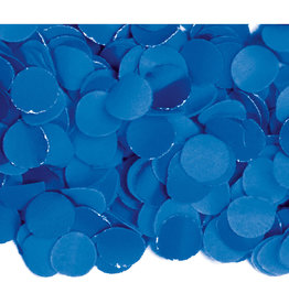 Papieren confetti blauw 100 gram