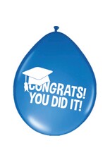 Folat latex ballonnen congrats! You did it! 8 stuks