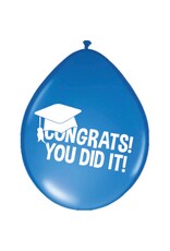 Latex ballonnen congrats! You did it! 8 stuks