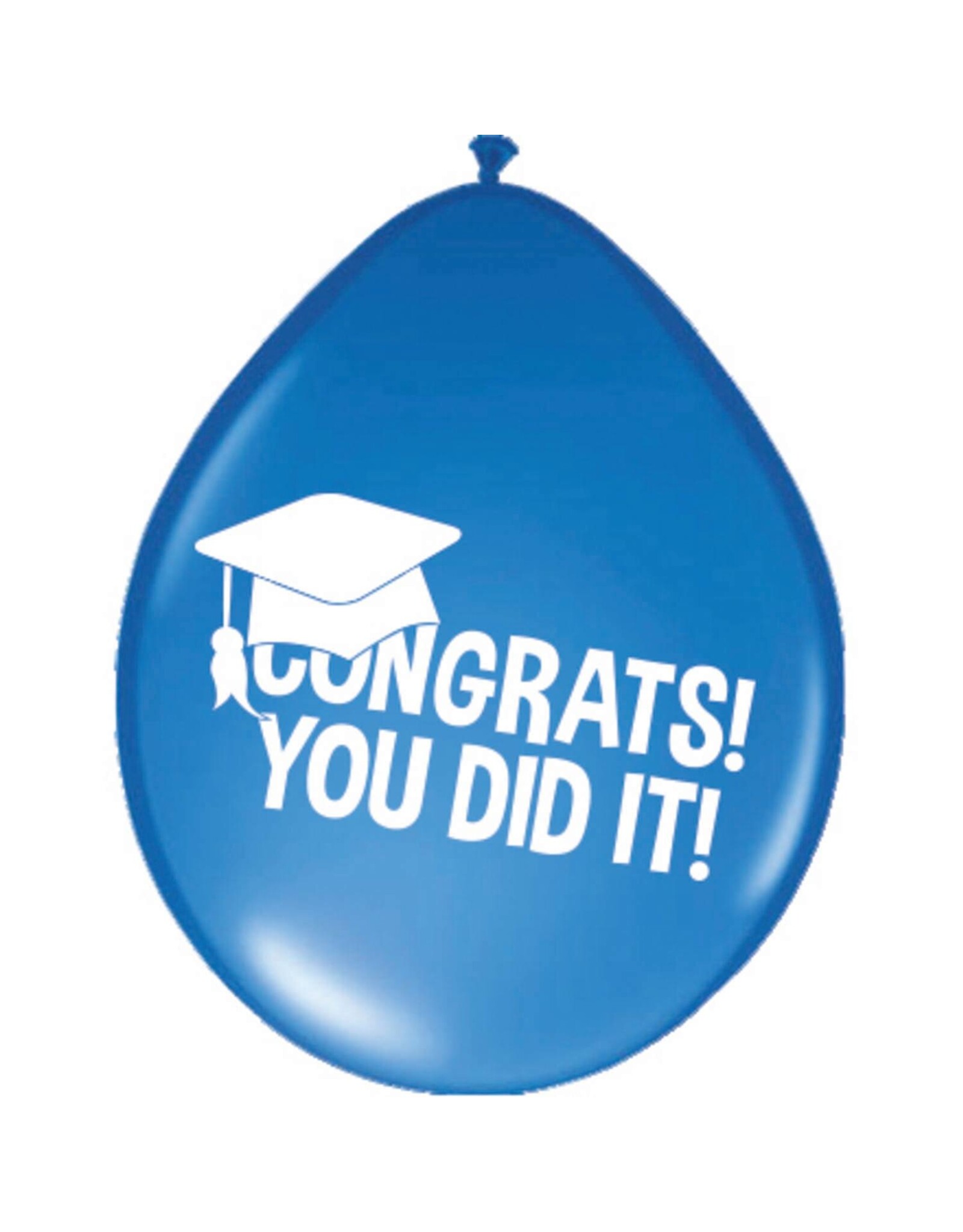 Latex ballonnen congrats! You did it! 8 stuks