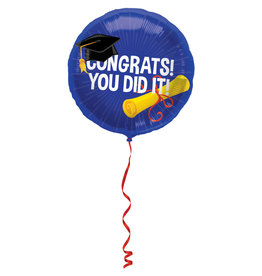 Folieballon congrats you did it! 45 cm