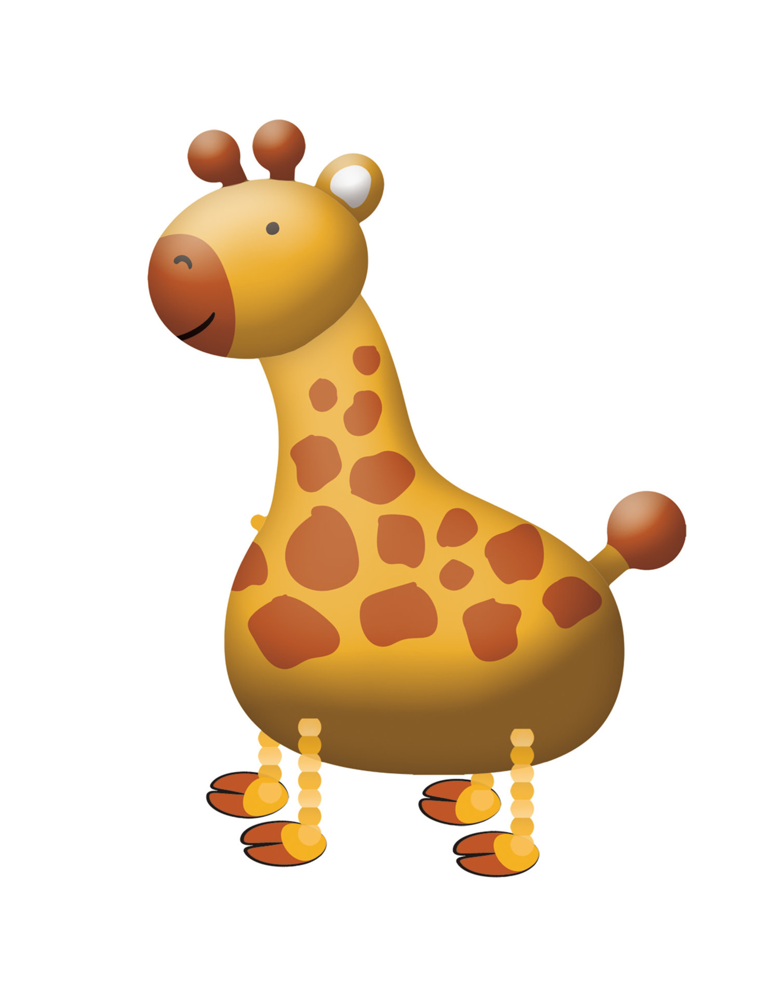 Walking  balloon giraffe 89 x 109 cm