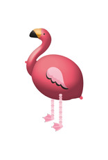 Walking balloon flamingo 71 x 83 cm