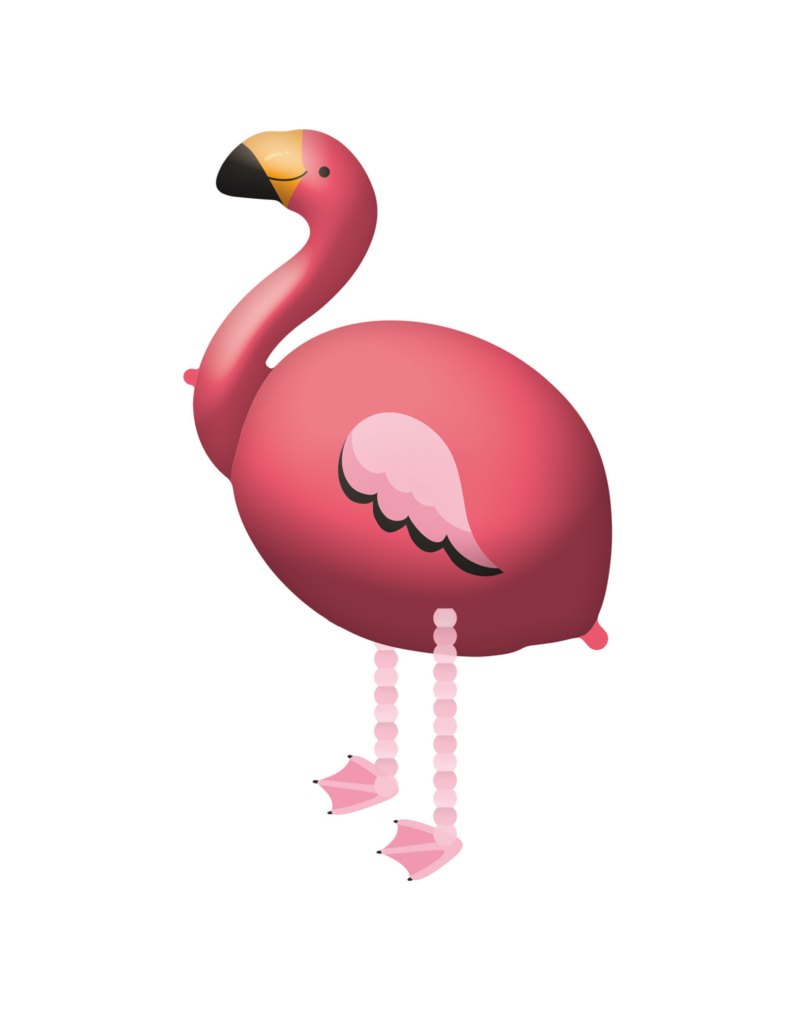 Walking balloon flamingo 71 x 83 cm