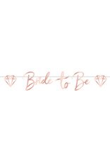 Amscan hen party letterslinger bride to be rose goud