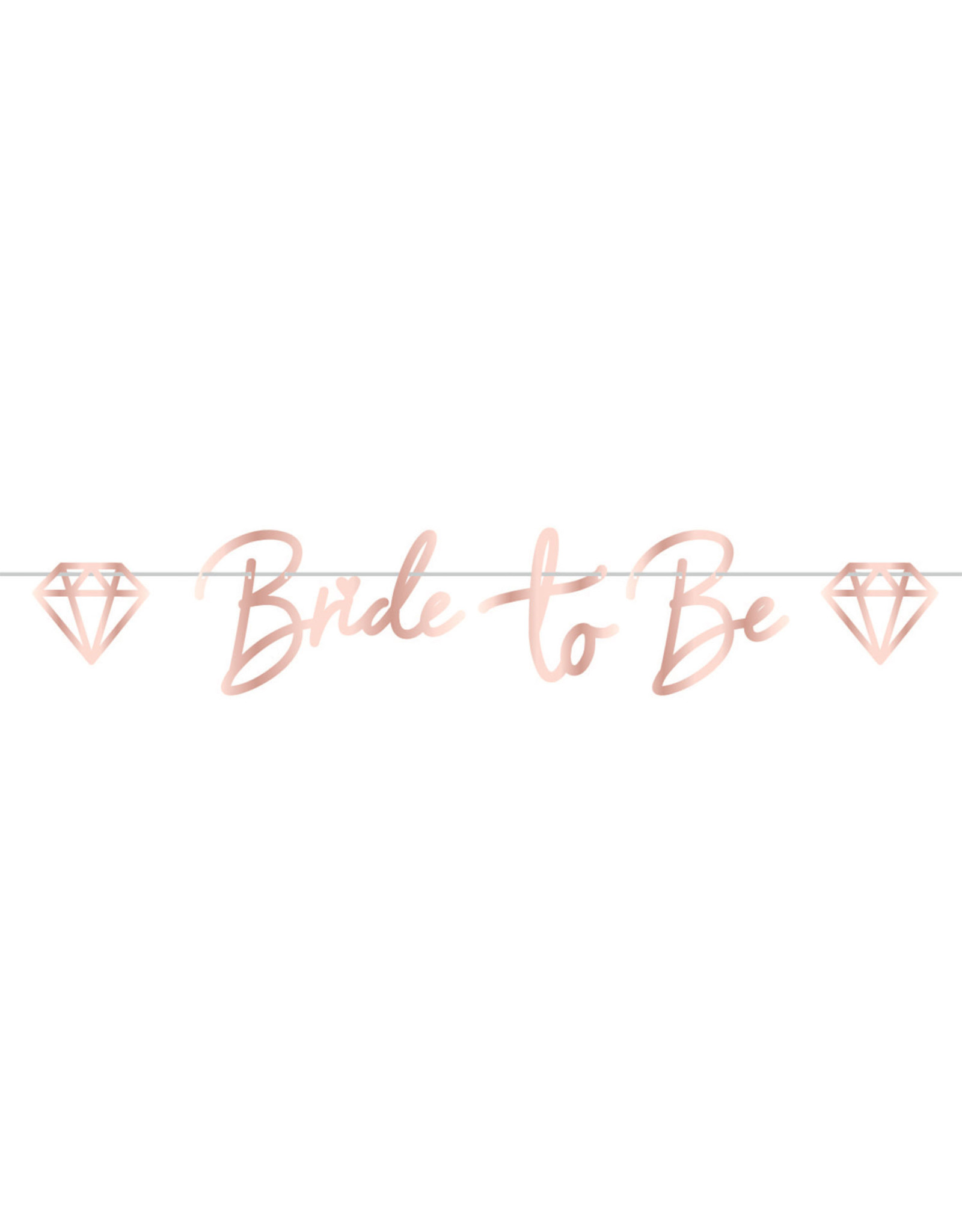 Amscan hen party letterslinger bride to be rose goud