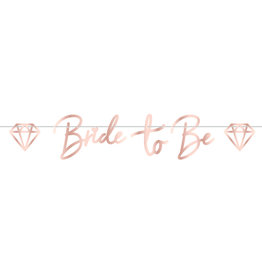 Amscan hen party letterslinger bride to be rose goud