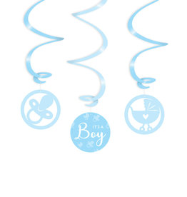 swirl decoration it's a boy 6-delig